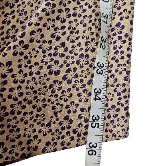 Anthropologie Corey Lynn Calter Silk Floral Dress Pockets 3/4 Sleeve Women's 0 - Picture 11 of 12